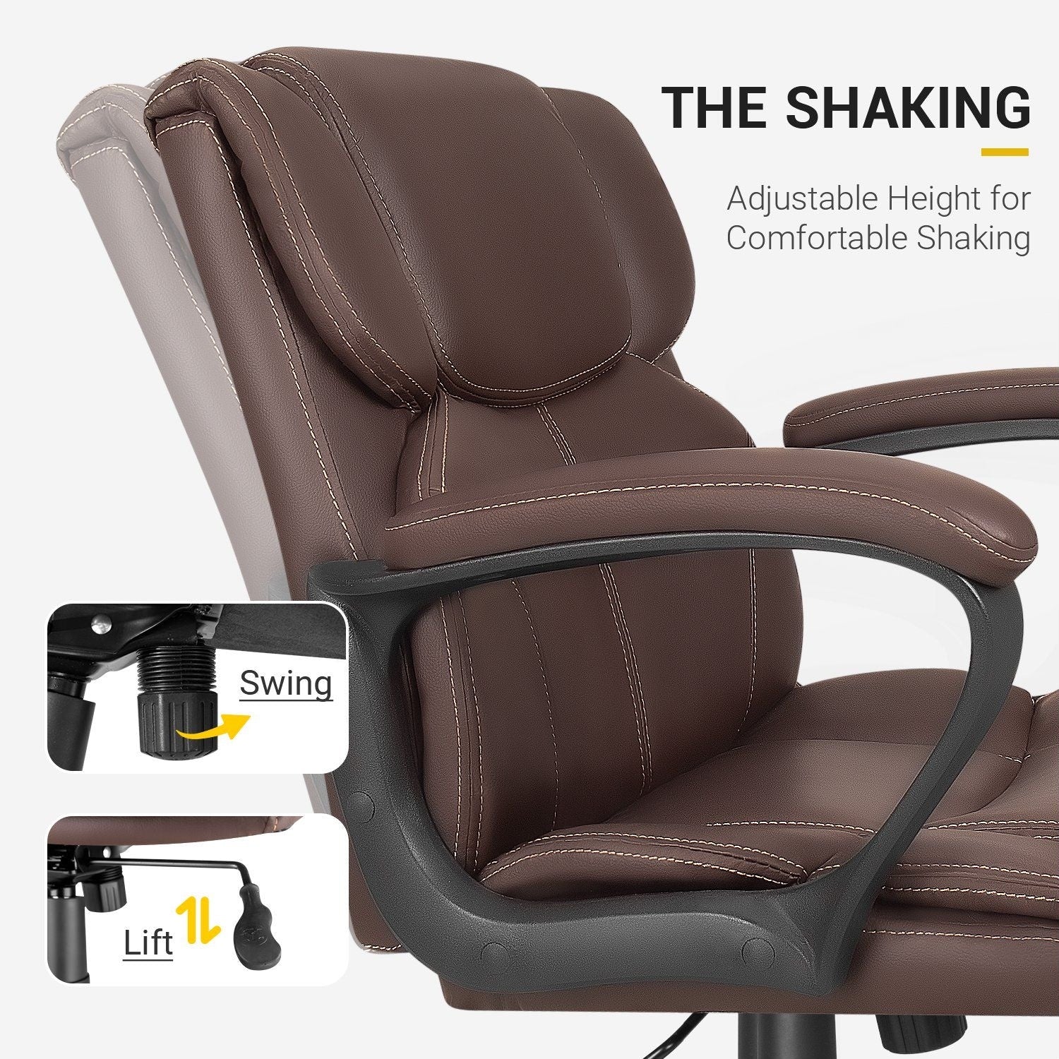 Homall Mid Back Office Chair - Swivel Computer Task Chair