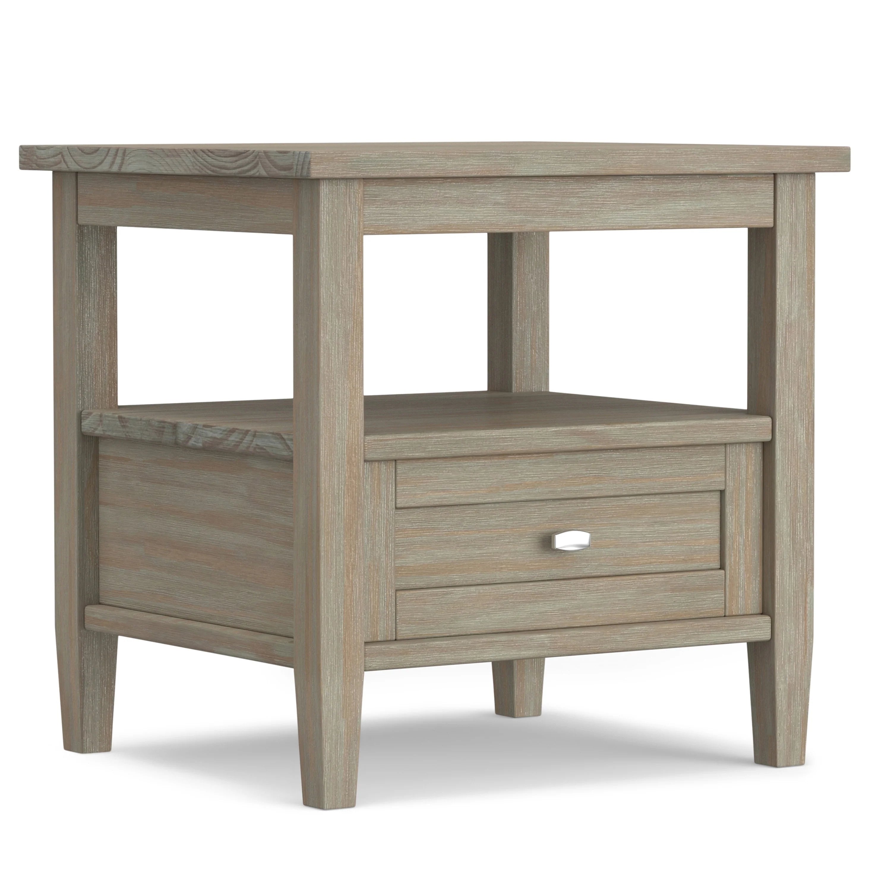 WYNDENHALL Norfolk SOLID WOOD 20 inch Wide Rectangle Transitional End Side Table - 20 inch Wide