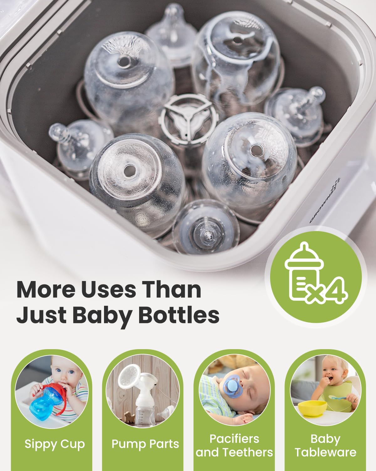Grownsy Easeclean Bottle Washer Pro - All-in-One