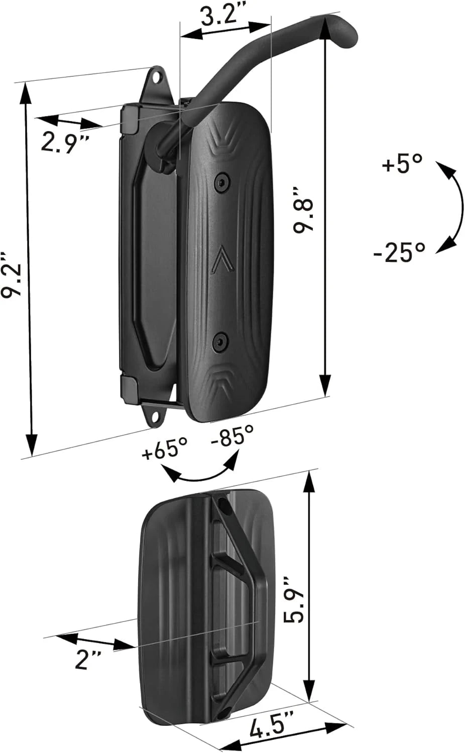 MONTEK Swivel Bike Wall Mount, Bike Hangers for Garage, Holds up to 66lbs,2 Pack