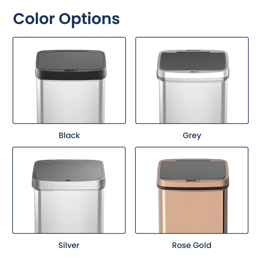 NINESTARS 13 Gallon Touchless Motion Sensor Trash Can
