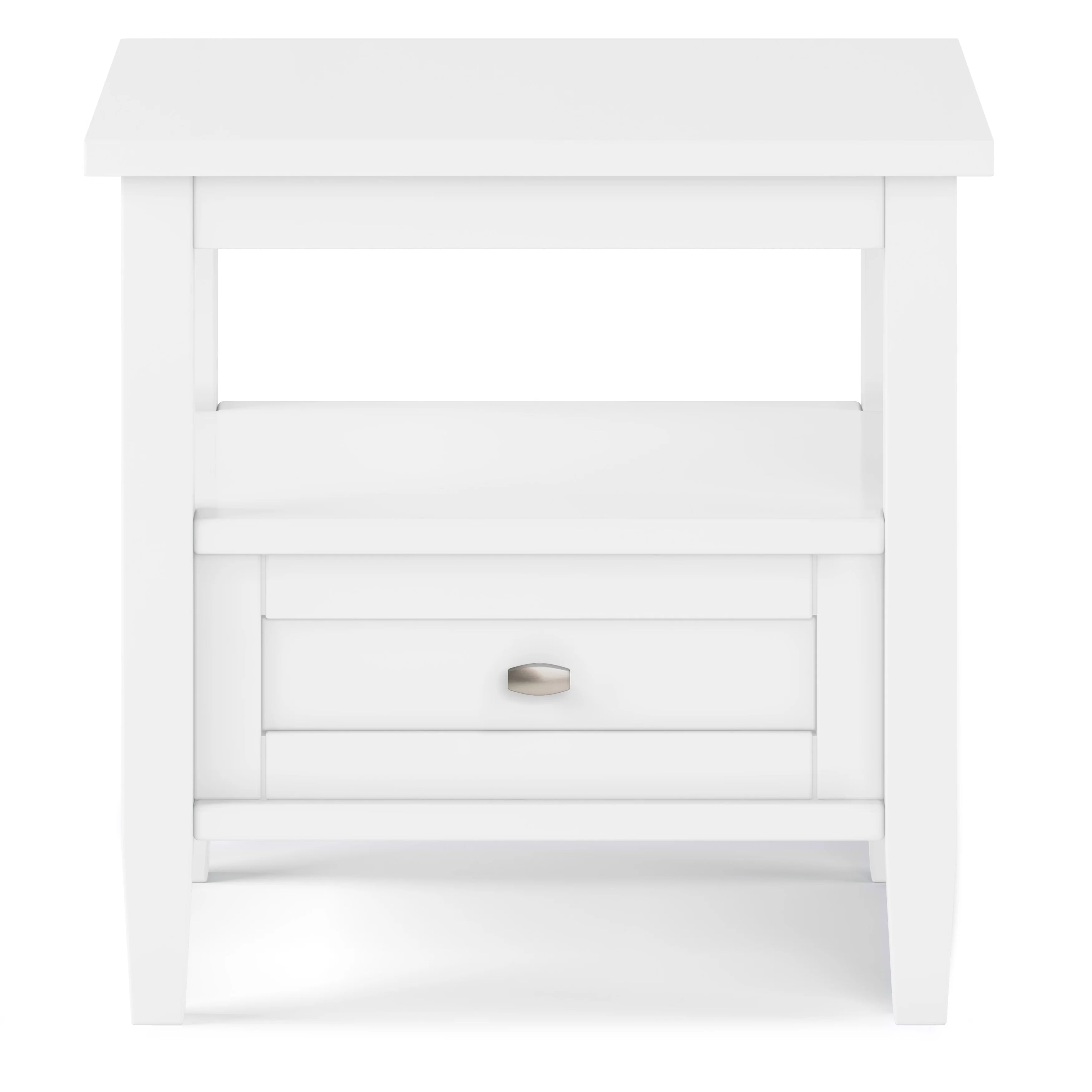 WYNDENHALL Norfolk SOLID WOOD 20 inch Wide Rectangle Transitional End Side Table - 20 inch Wide