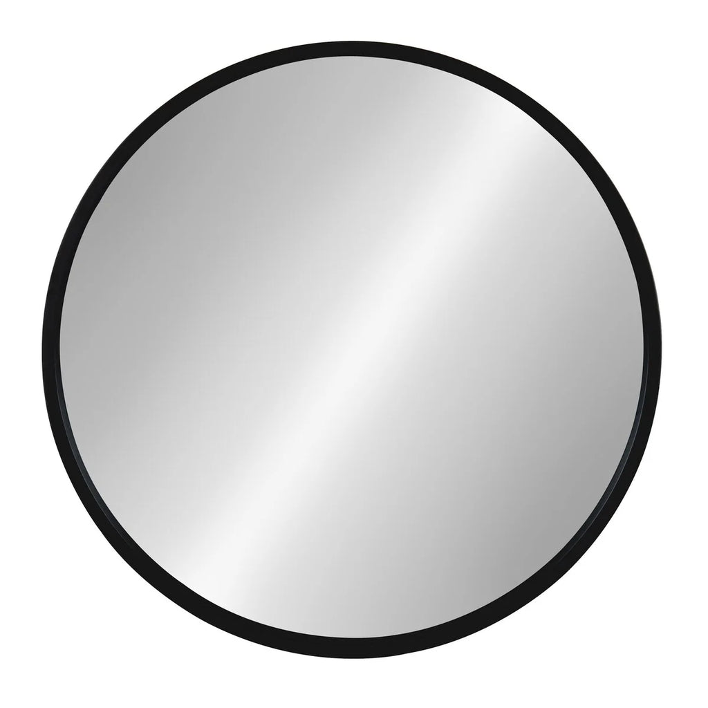 Kate and Laurel Travis Round Wood Accent Wall Mirror