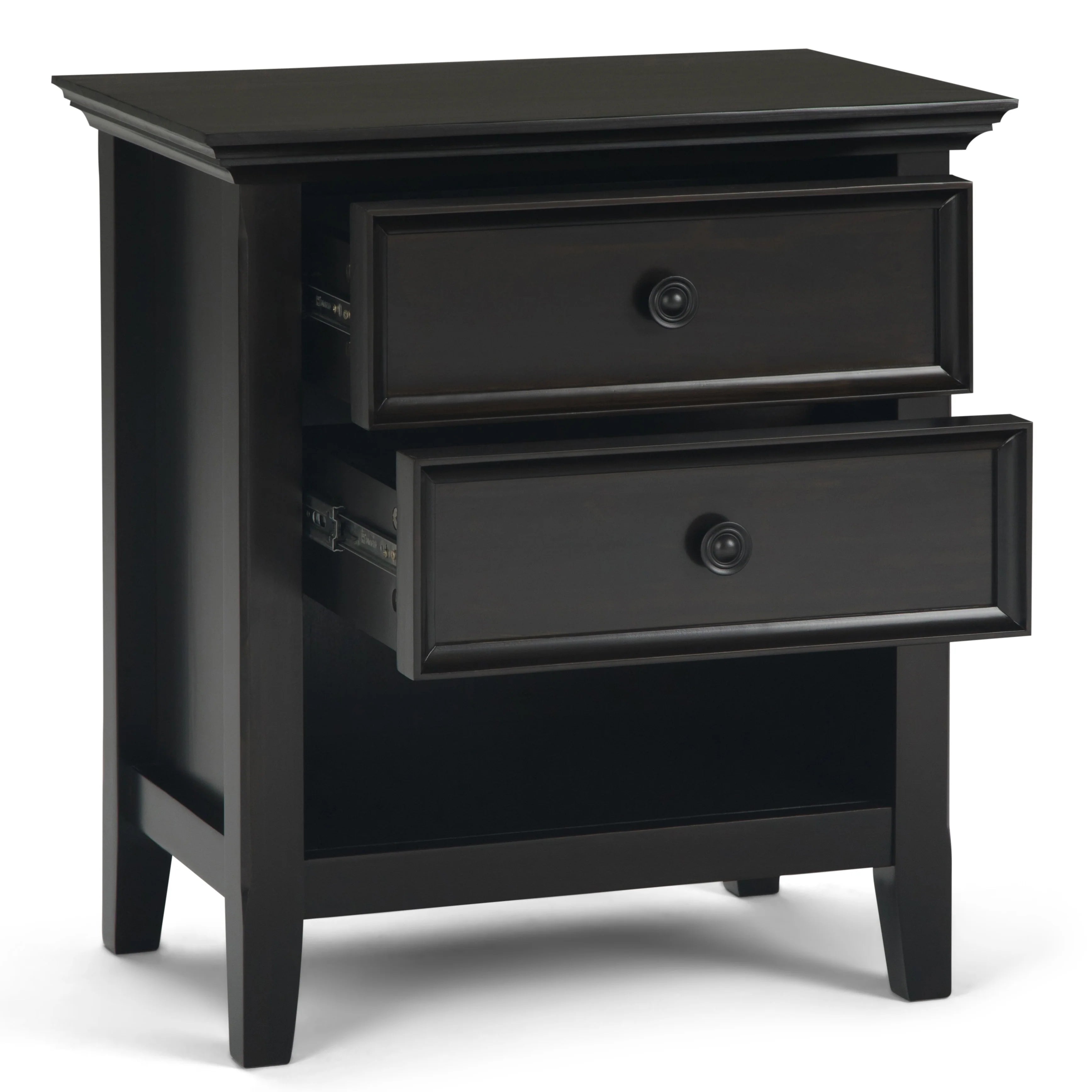 WYNDENHALL Halifax SOLID WOOD 24 inch Wide Bedside Nightstand Table
