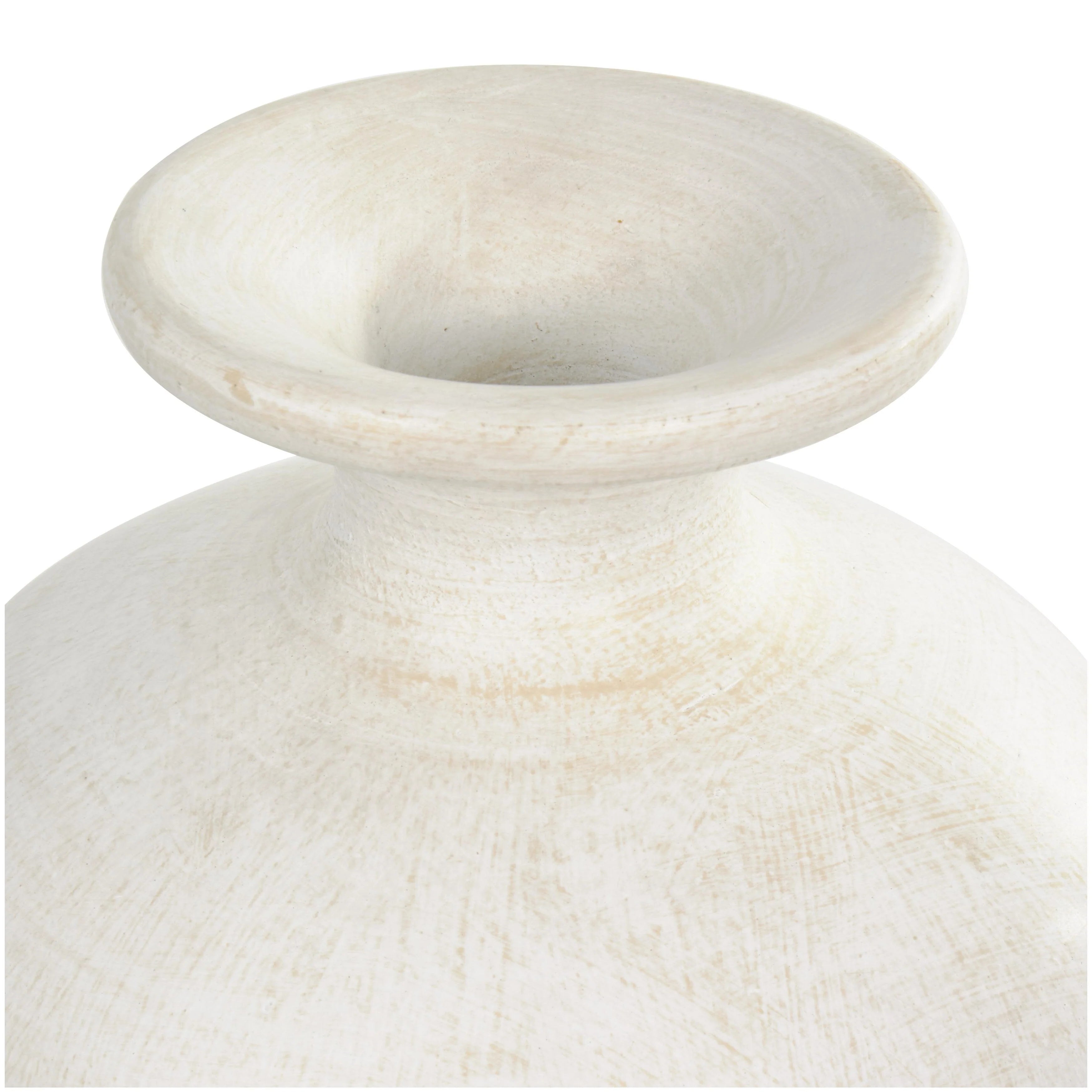 Ceramic Tall Amphora Floor Decorative Vase - White - Roche River Decor