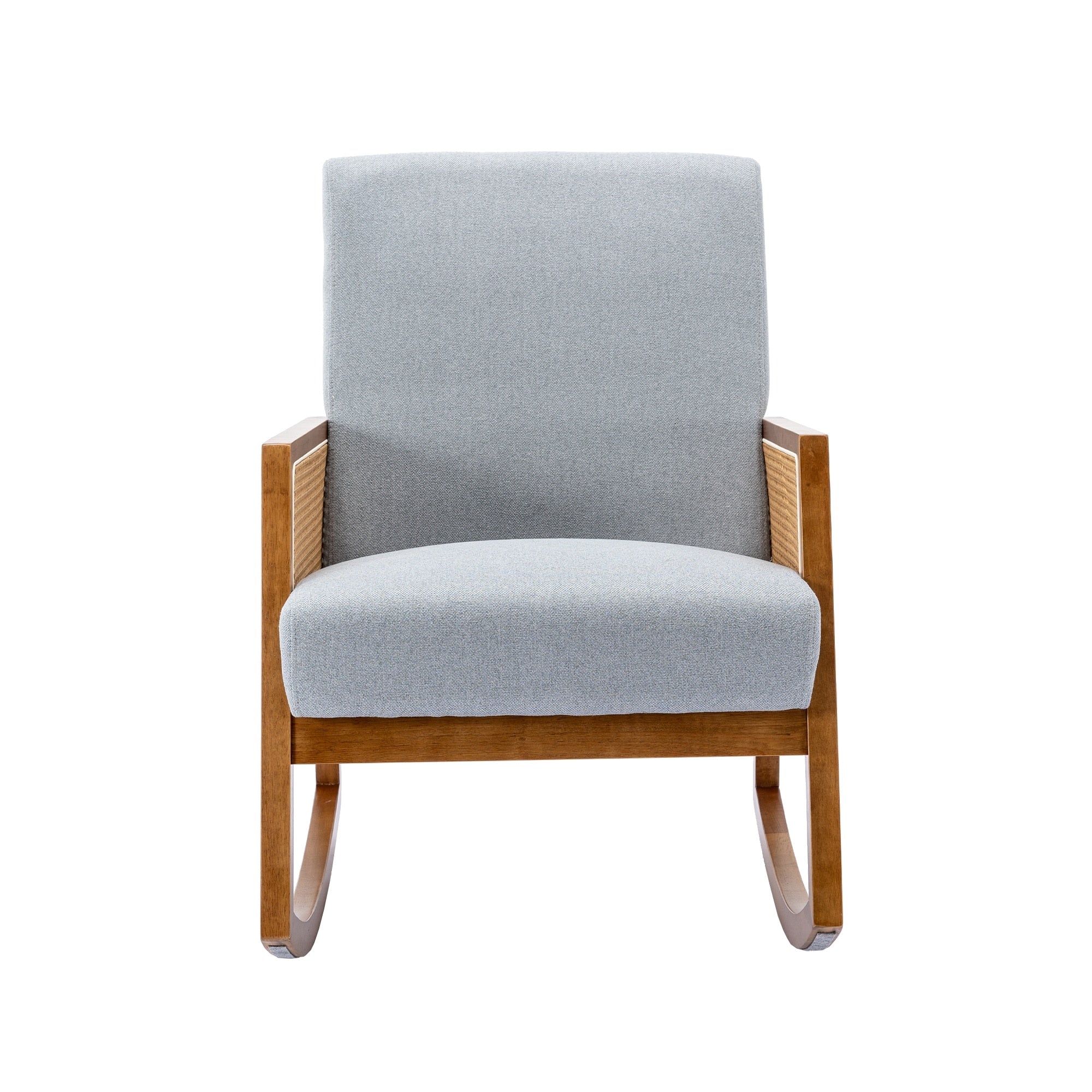 Living room Comfortable rocking chair living room chair Armchair Upholstered Tall Back Accent Glider Rocker