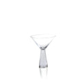 6.25 Tall Livogno Martini Glass on Hammered Stem, (Set of 4)