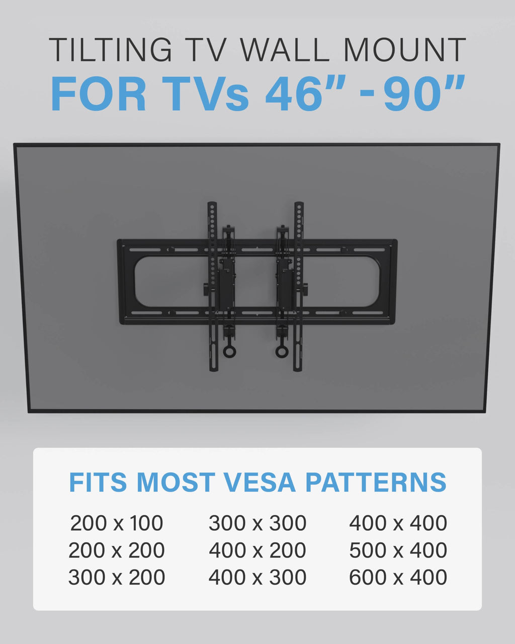 SANUS Tilting TV Wall Mount for Large TVs Up to 90��