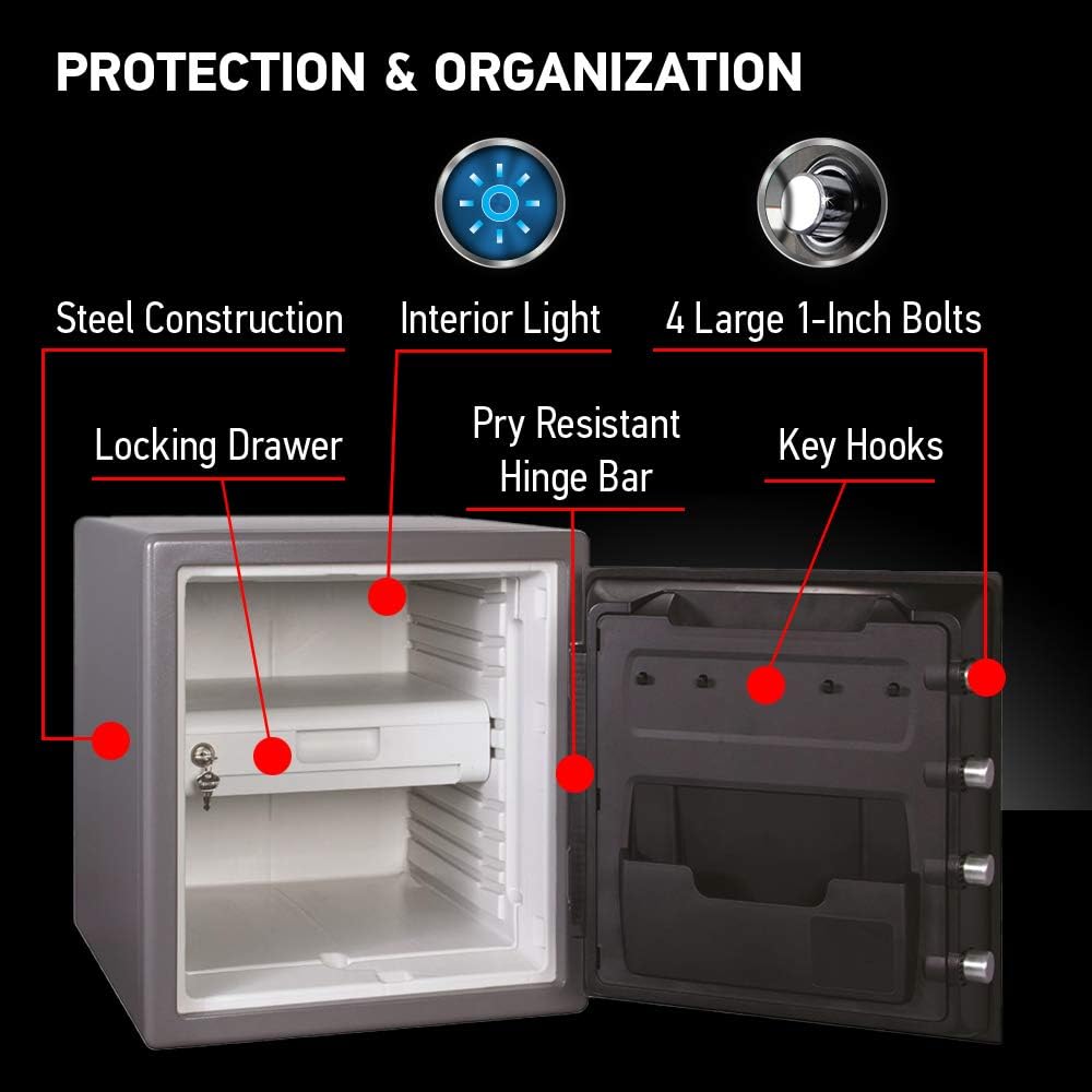 SENTRYSAFE Waterproof Fireproof Alloy Steel Digital Safe 1.23 cu ft