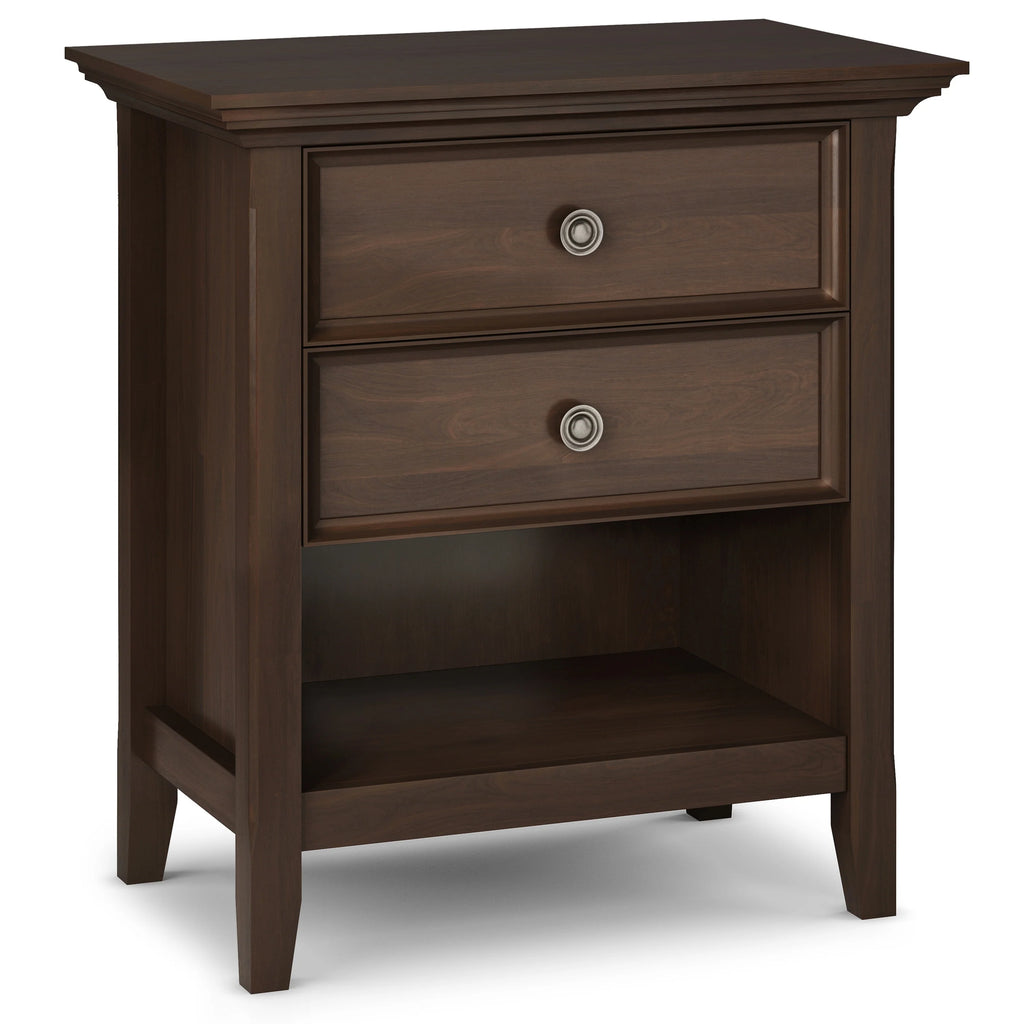 WYNDENHALL Halifax SOLID WOOD 24 inch Wide Bedside Nightstand Table
