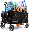 HIKENTURE Collapsible Wagon - 330LBS All-Terrain Beach Cart