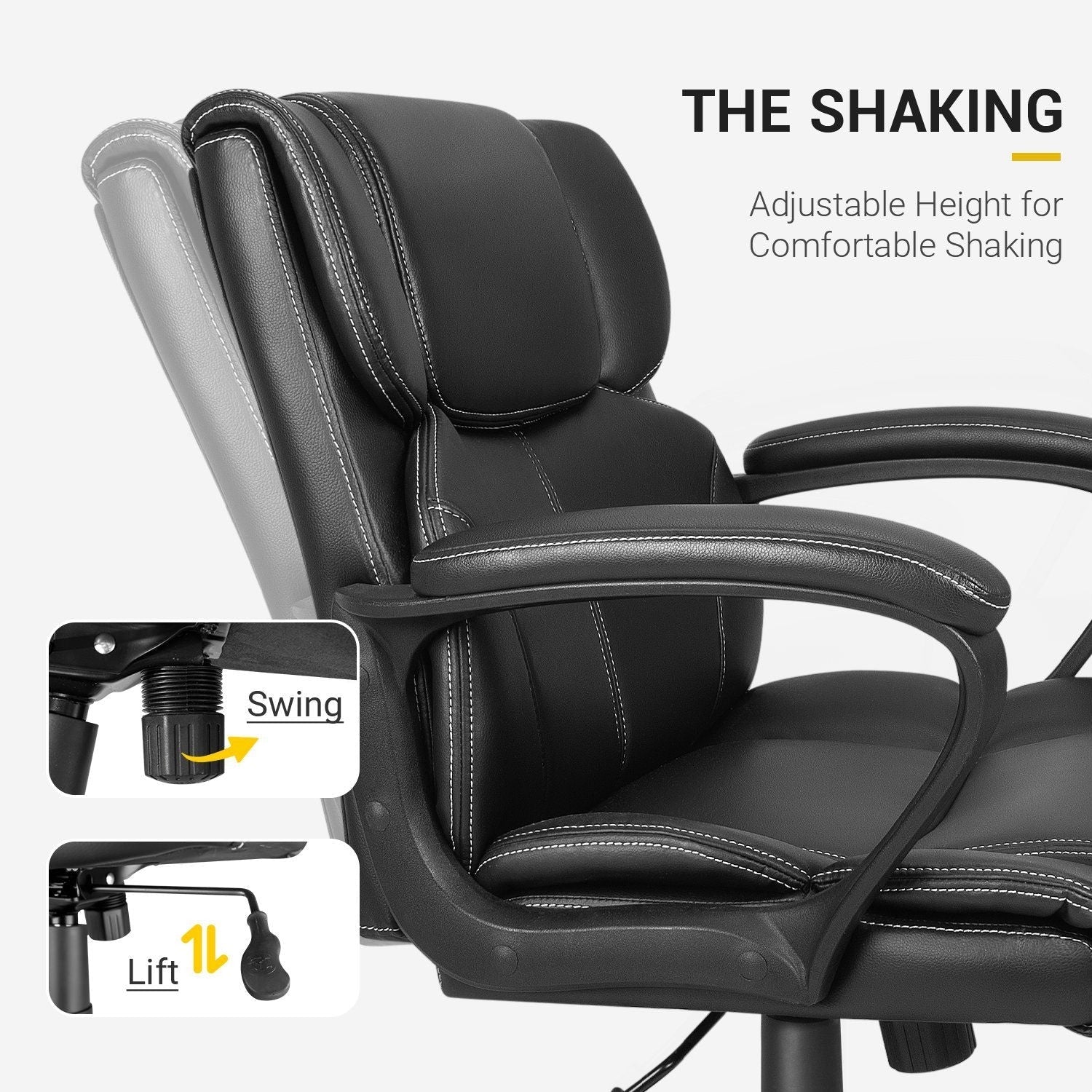 Homall Mid Back Office Chair - Swivel Computer Task Chair