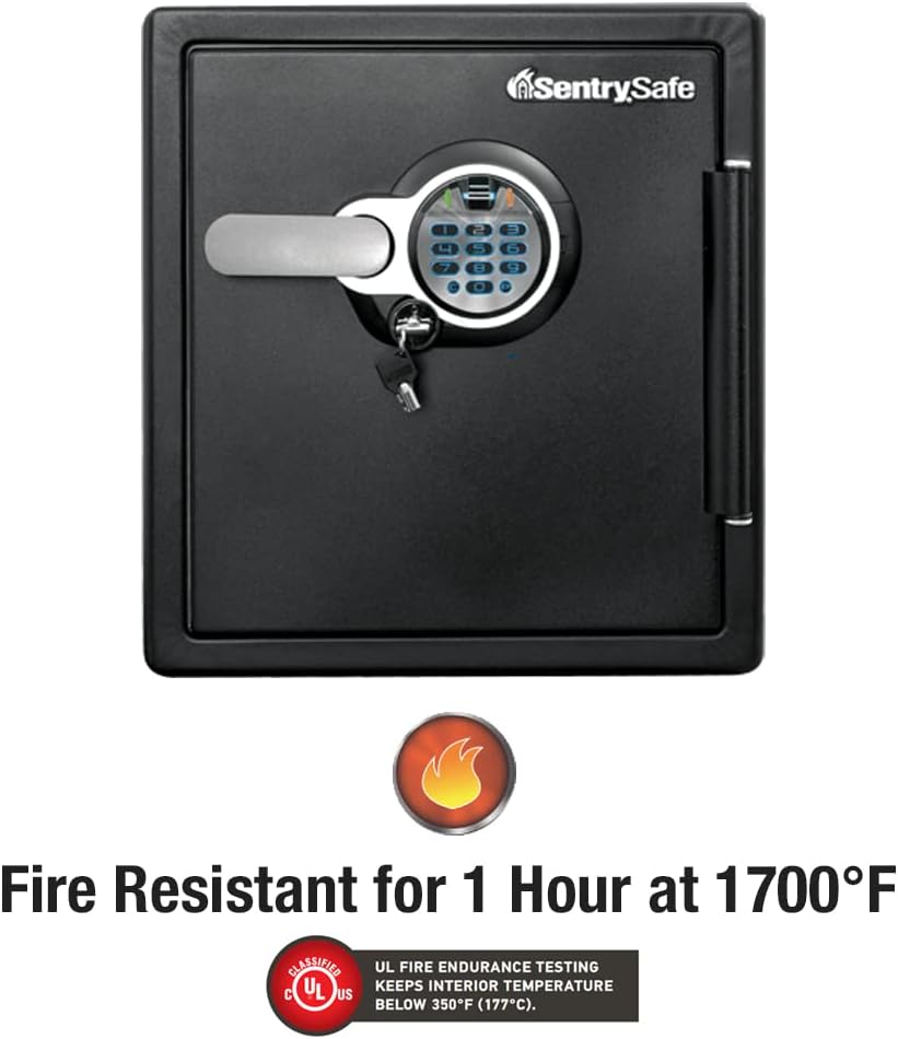 SENTRYSAFE Waterproof Fireproof Alloy Steel Digital Safe 1.23 cu ft