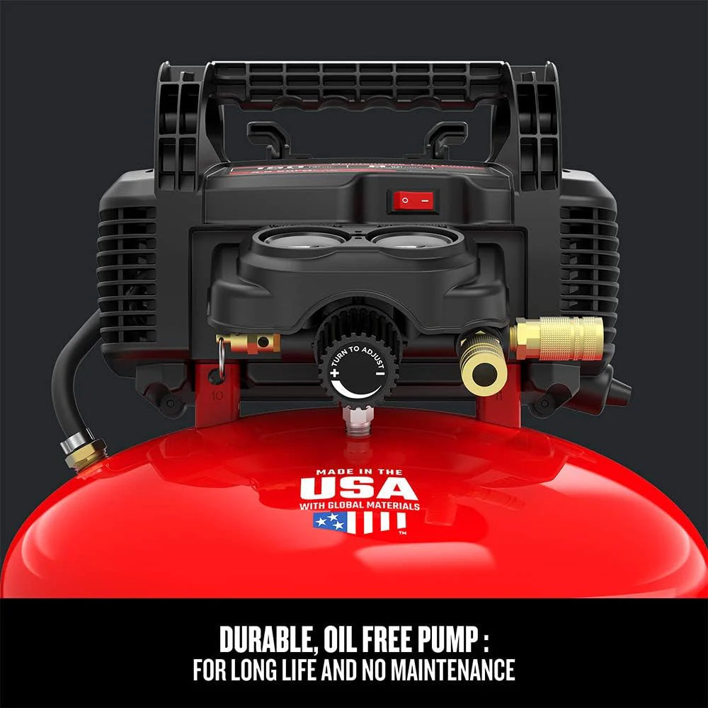CRAFTSMAN Air Compressor 6 Gallon Pancake Oil-Free Kit