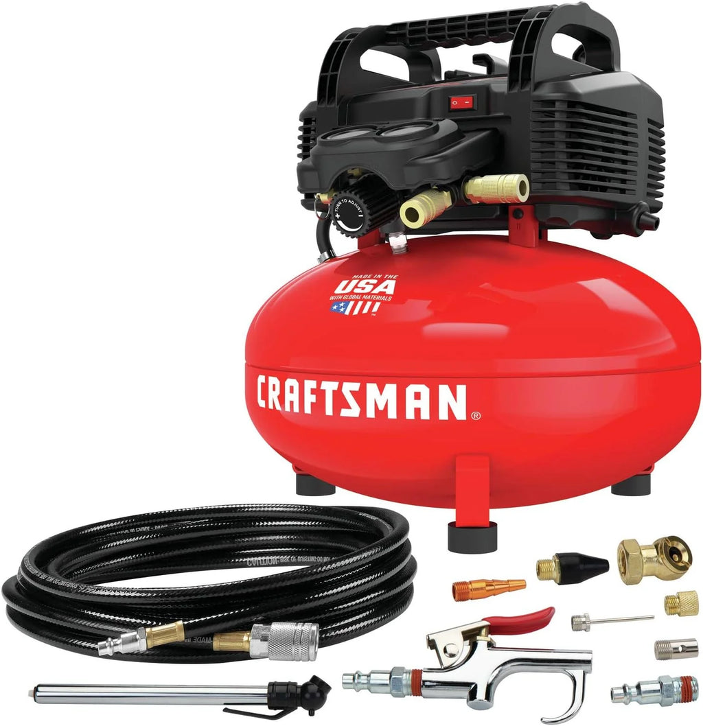 CRAFTSMAN Air Compressor 6 Gallon Pancake Oil-Free Kit