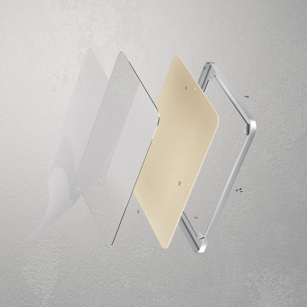 Wall Mirror Vanity Mirror Bathroom Mirror with Round Corner (1 Piece)