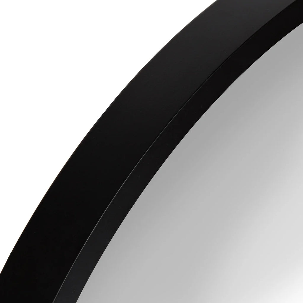 Kate and Laurel Travis Round Wood Accent Wall Mirror