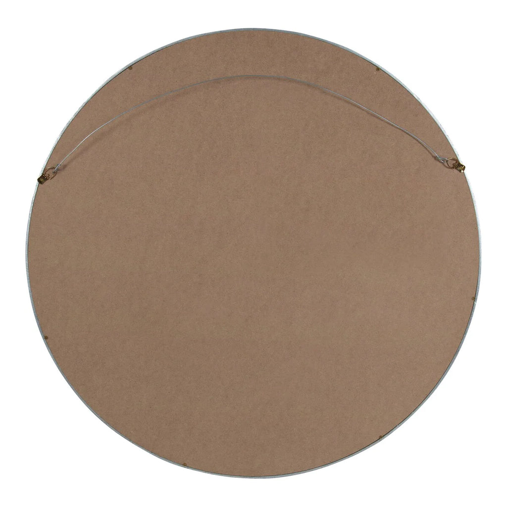 Kate and Laurel Travis Round Wood Accent Wall Mirror