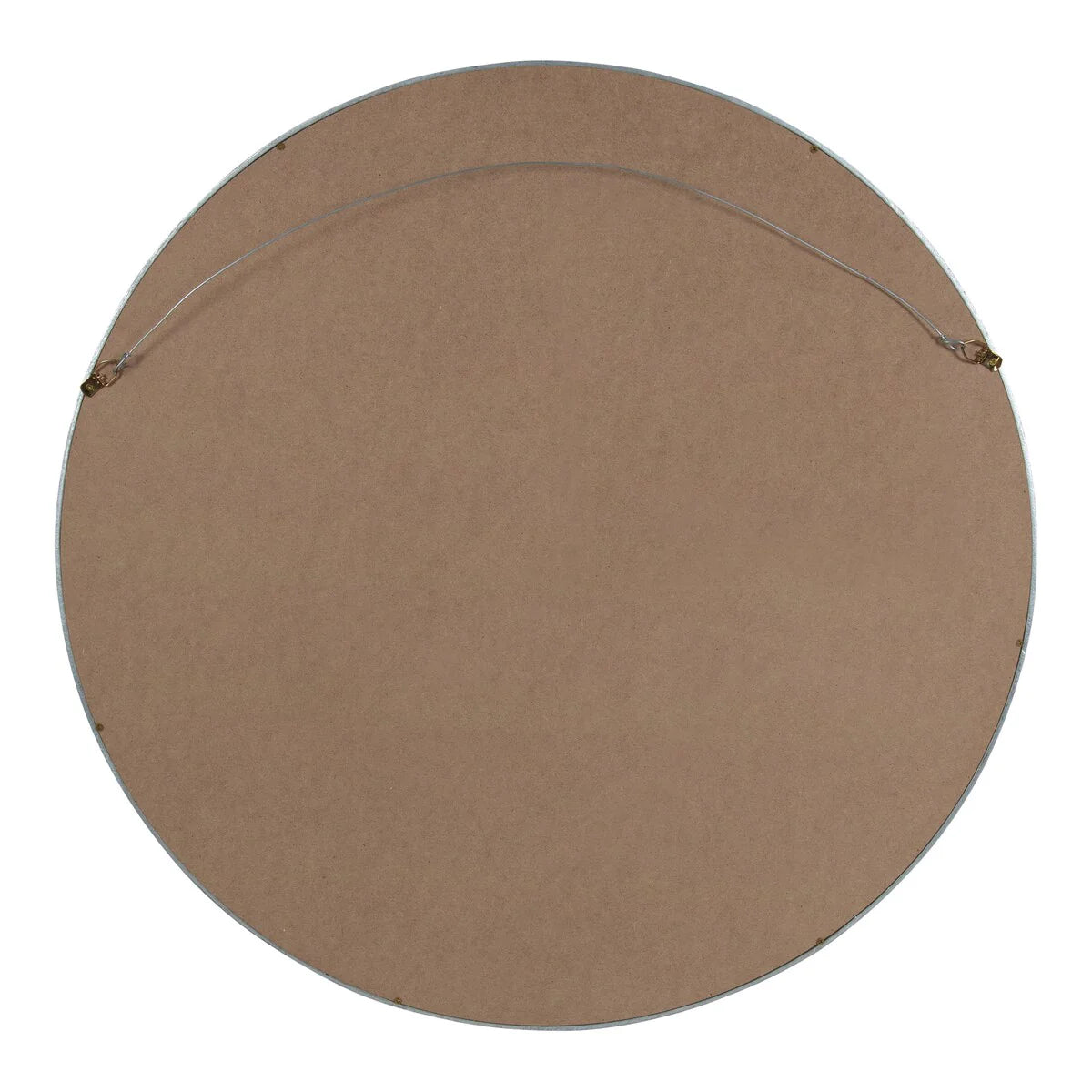 Kate and Laurel Travis Round Wood Accent Wall Mirror