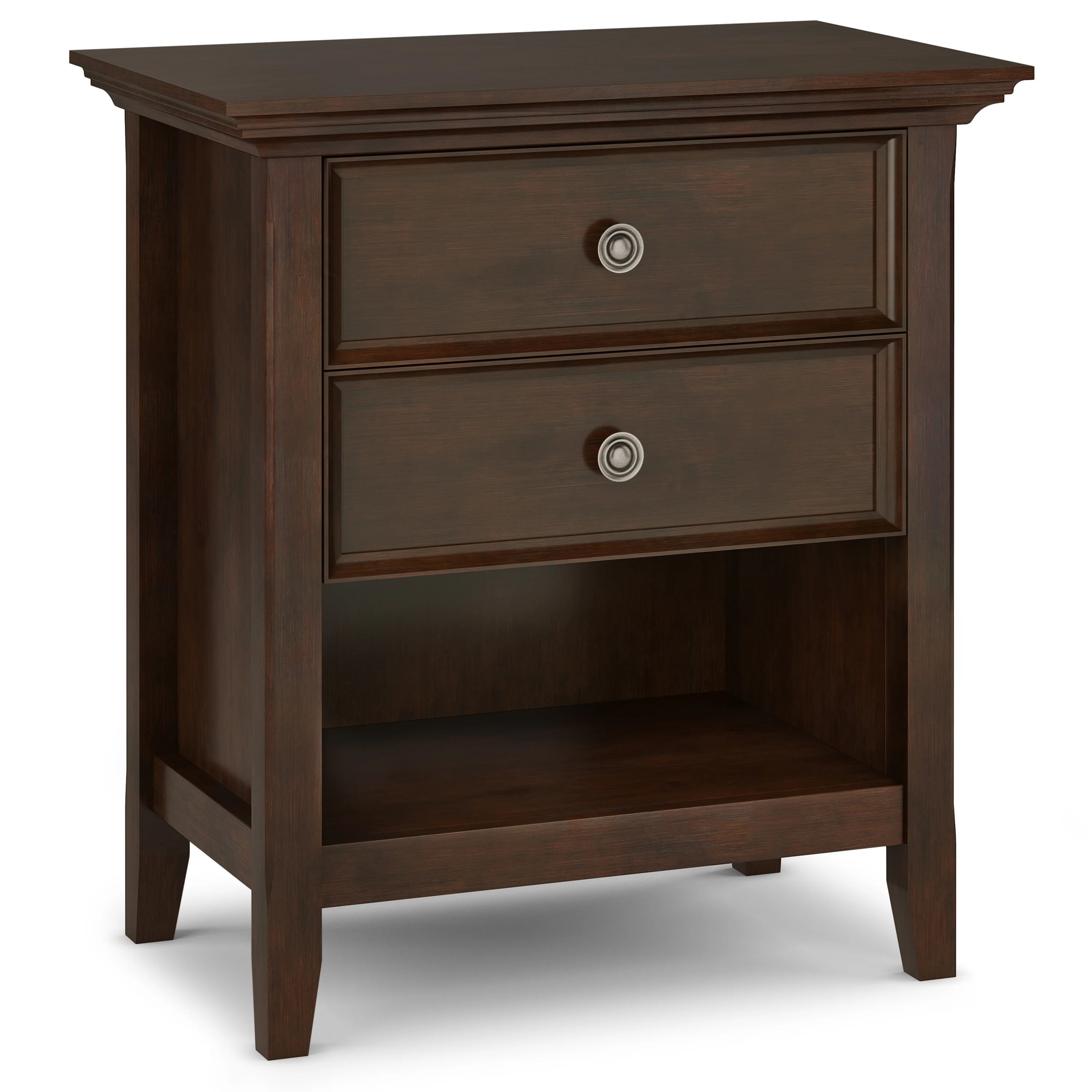 WYNDENHALL Halifax SOLID WOOD 24 inch Wide Bedside Nightstand Table