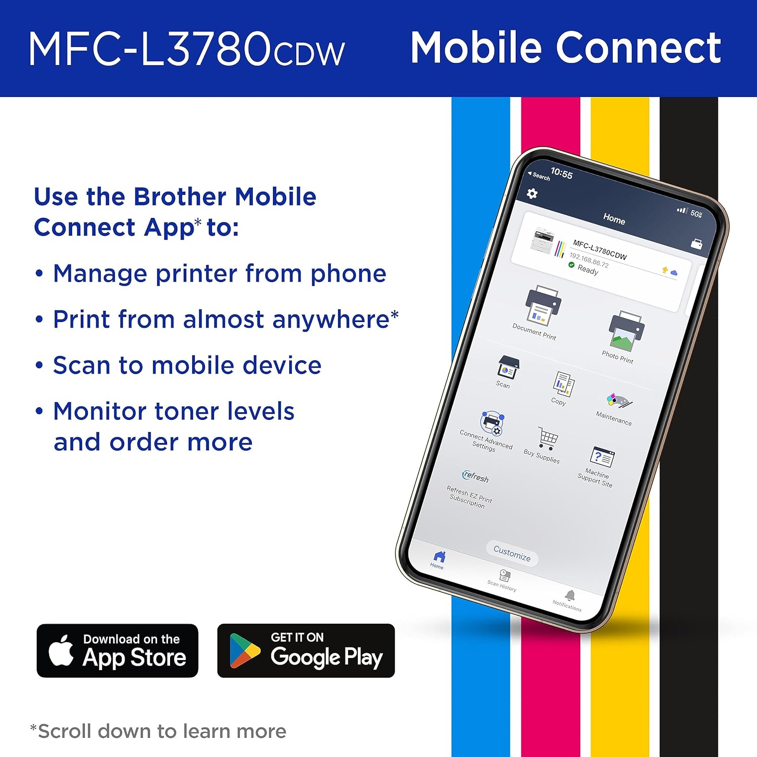 BROTHER MFC-L3780CDW Wireless Color All-In-One Printer