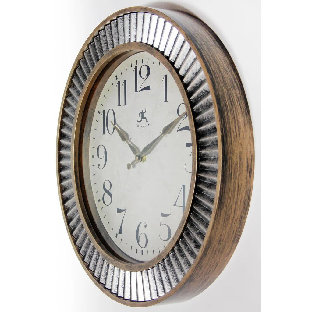Ruche Rustic Industrial 16-inch Wall Clock by Infinity Instruments - 16 x 2 x 16