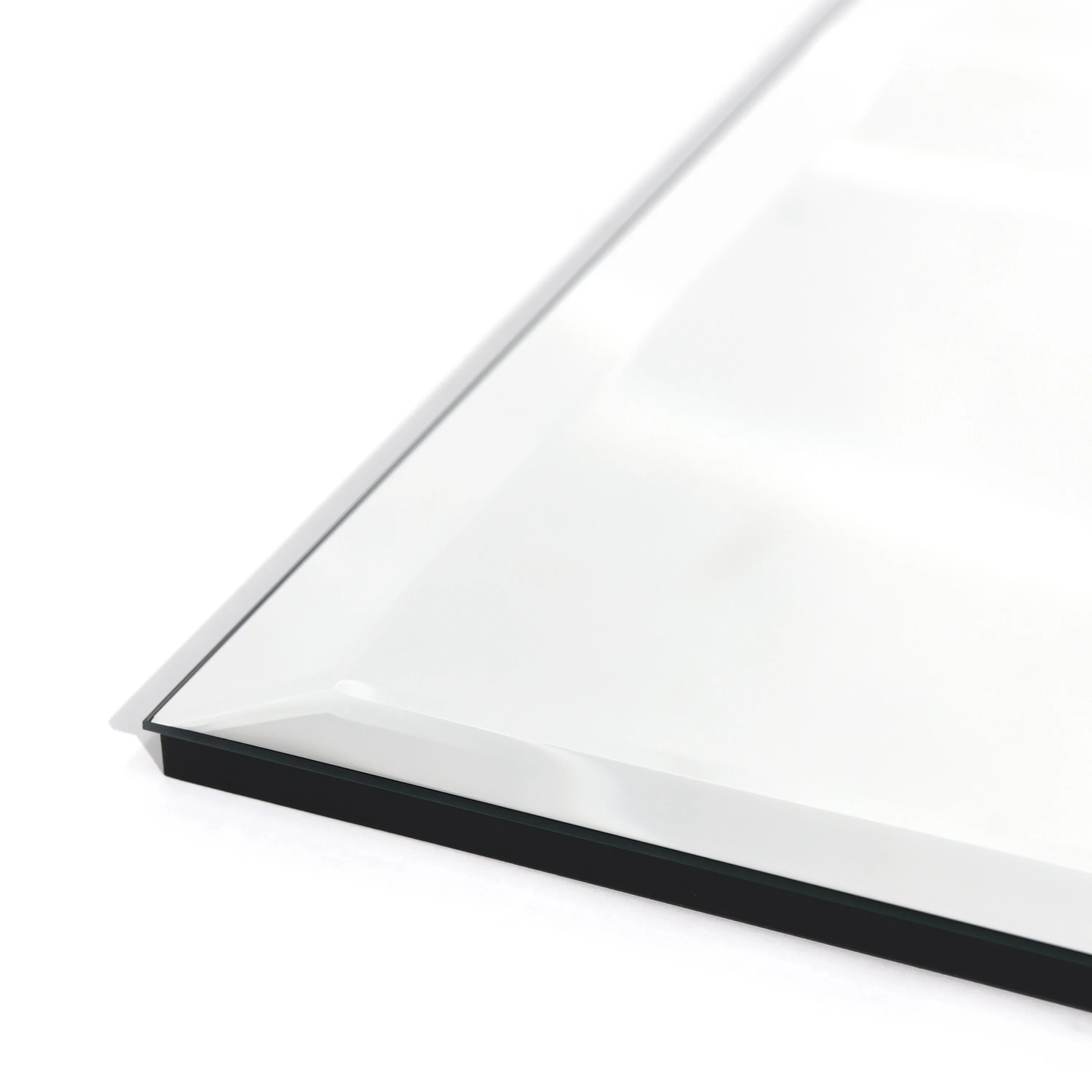 Frameless Beveled Prism Wall Mirror-Square/Rectangluar - Clear