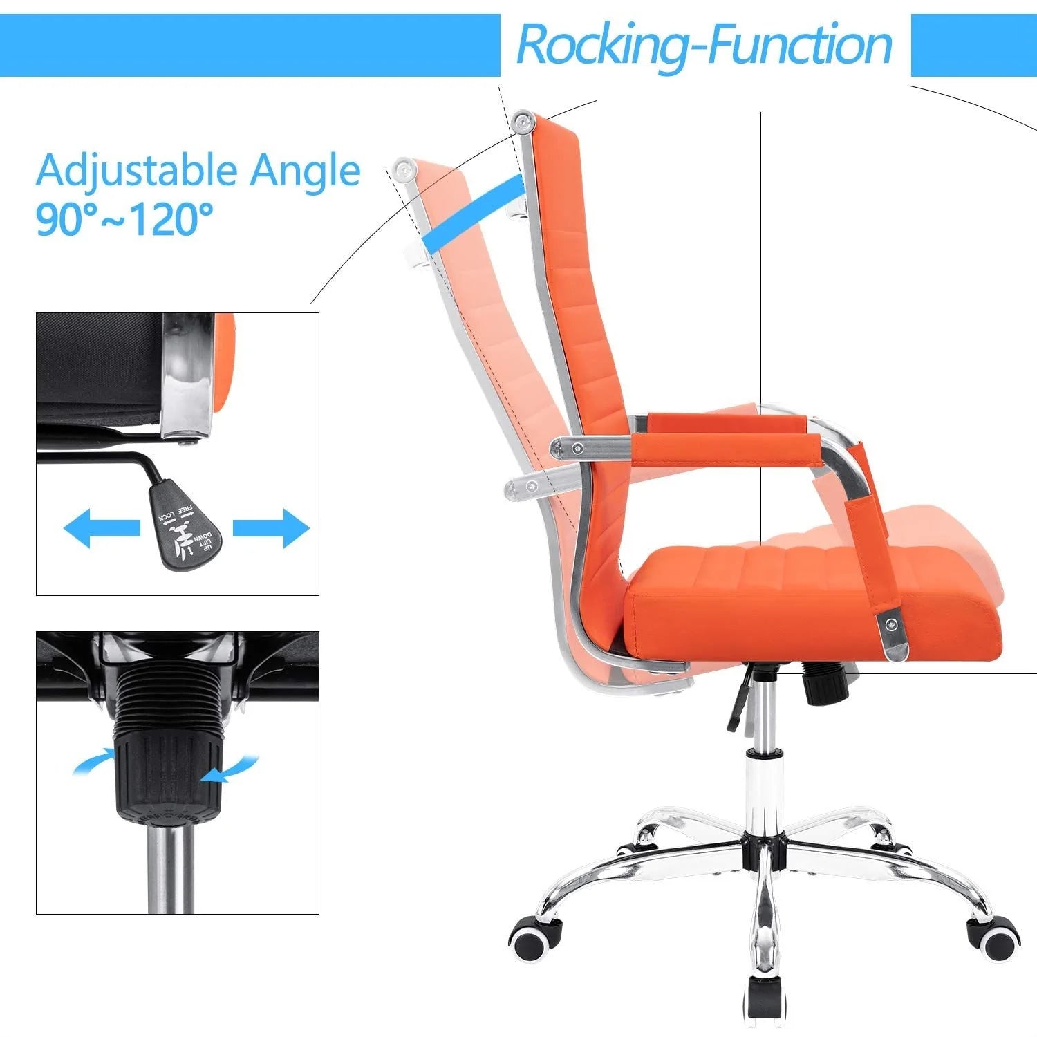 Homall Ribbed Office Chair Computer Desk Chair