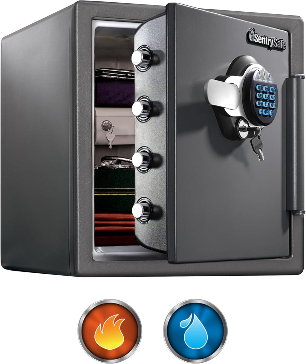 SENTRYSAFE Waterproof Fireproof Alloy Steel Digital Safe 1.23 cu ft